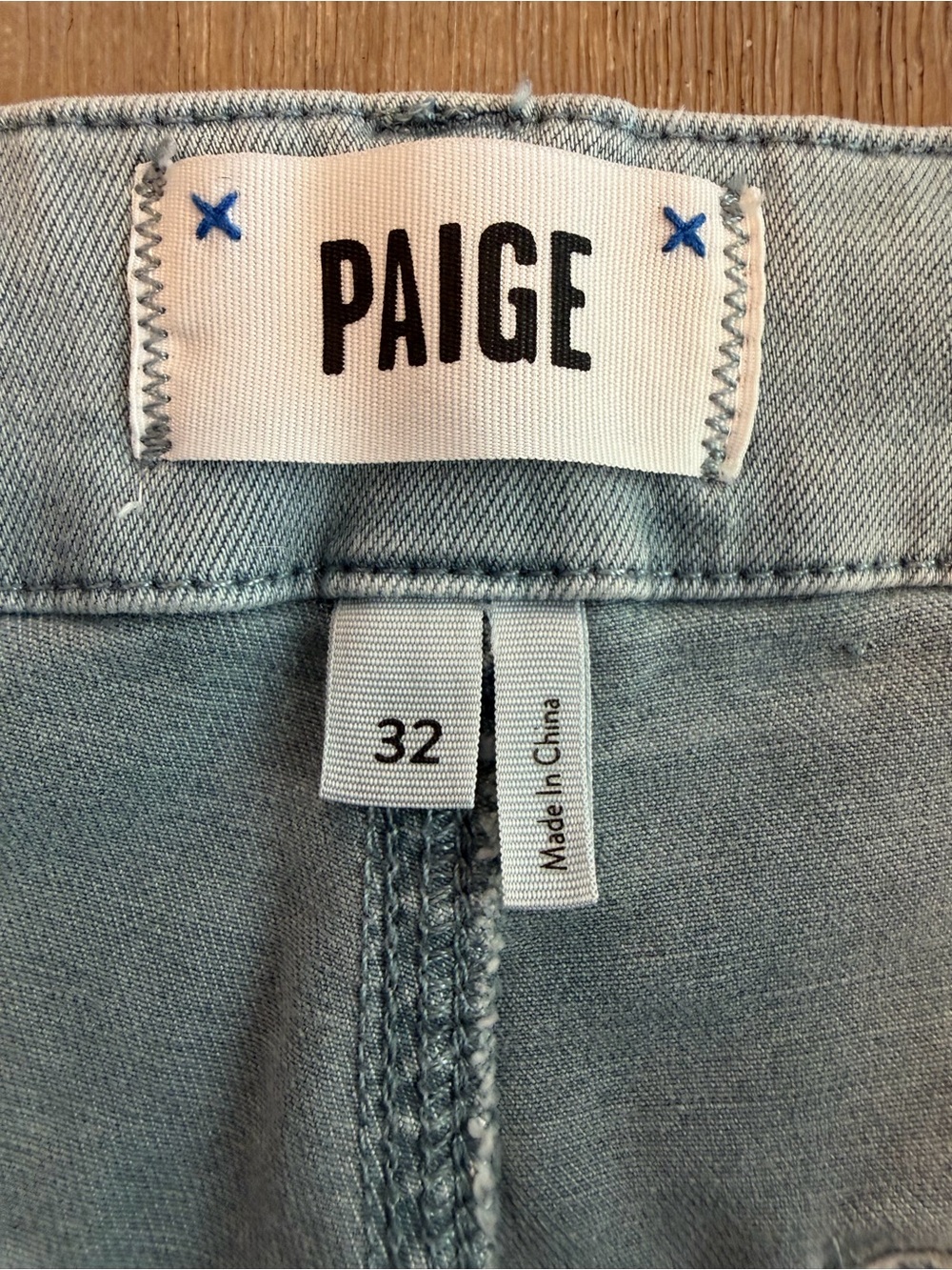 PAIGE Brigitte Self Tie Straight Leg Ankle Jeans Size 32, EUC. $229 MSRP - Picture 7 of 11
